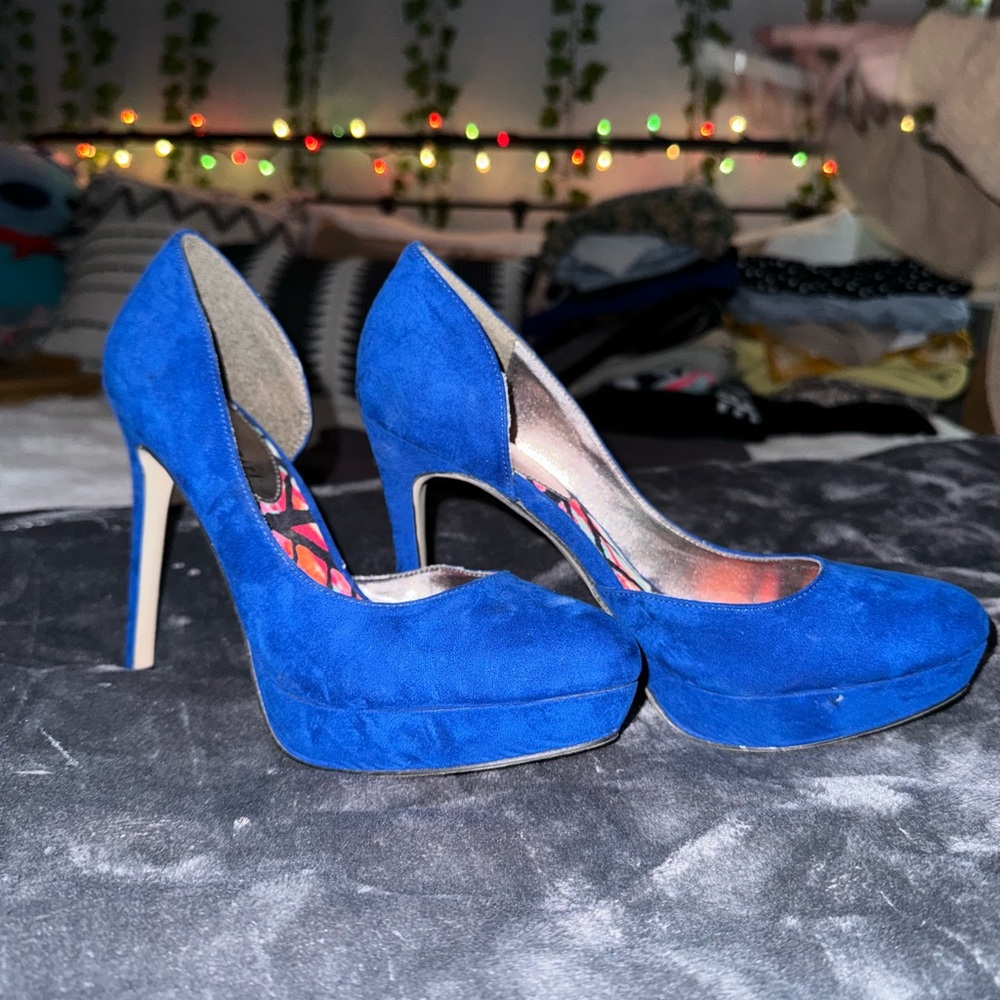 madden girl blue heel